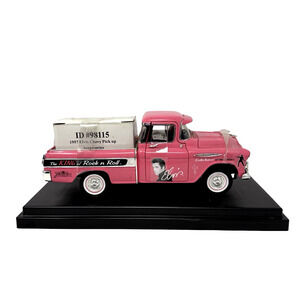 Rare Elvis Presley "The King of Rock N Roll" 1957 Chevy Pink Pickup Model READ